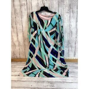 Blokecore gorpcore nostalgia earthy artisanal Sandra Darren Women Dress Sz 2X